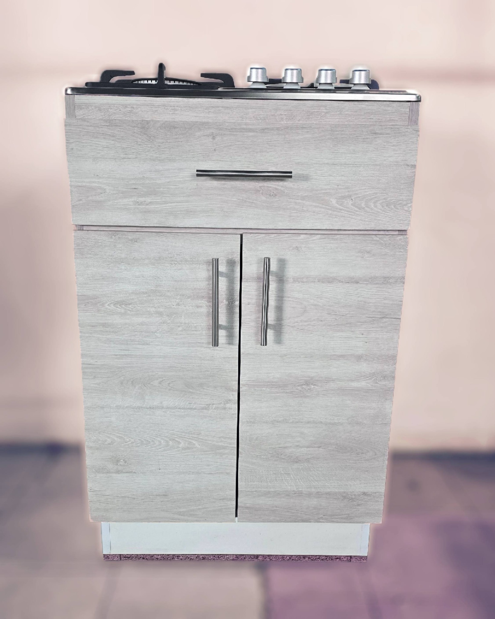 Parrilla c/Gabinete 50 cm — Precompuesto Ceniza