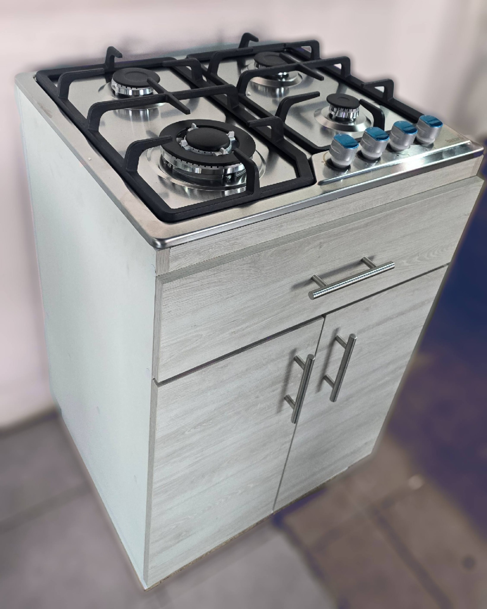 Parrilla c/Gabinete 50 cm Ceniza